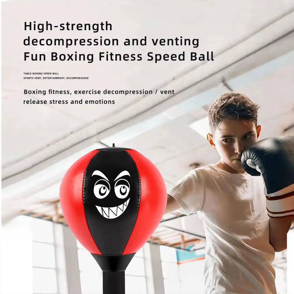 Stress Reliever Punching Bag Toy with Suction Cup Stress Buster Desk Boxing Punch Ball Reduce Tension Toys for Kids