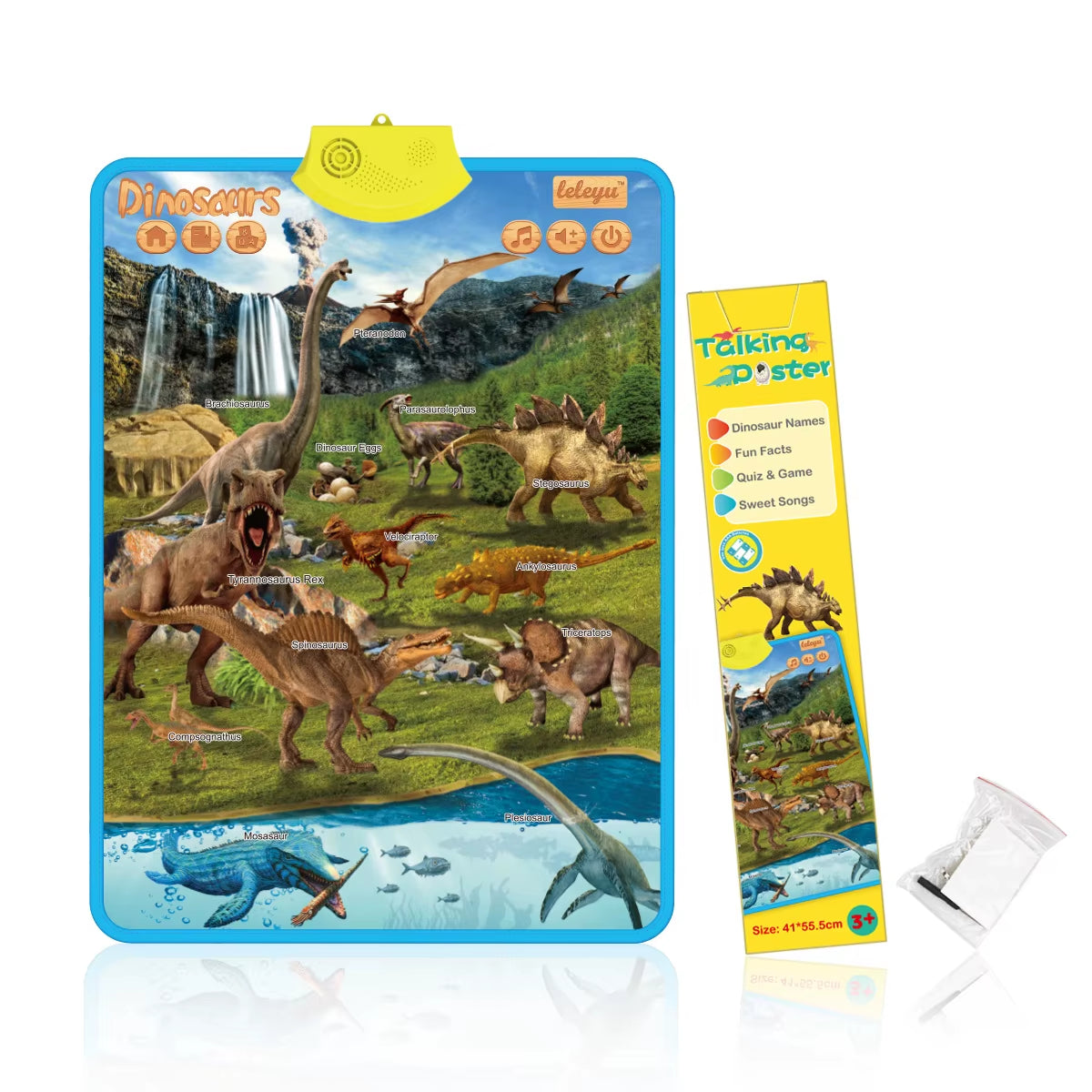 Electronic Interactive Alphabet Wall Chart Toddler Learning Educational ABC Poster for Kids Ages 2-5 Christmas Birthday Gifts